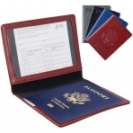 LarpGears RFID Korumal Deri Pasaportluk (Krmz)