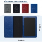 LarpGears RFID Korumal Deri Pasaportluk (Krmz/Mavi)(2 Adet)