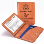 K KENON RFID Korumal Deri Pasaportluk(Kahverengi)