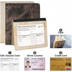 WEICAO RFID Korumal Deri Czdan (Krem/Kahverengi)(2 Adet)