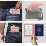 Zekkaome RFID Korumal Deri Pasaportluk (Pembe)