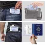 Zekkaome RFID Korumal Deri Pasaportluk (Mor)