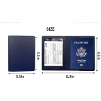 HHDSYM RFID Korumal Kadn Deri Pasaportluk (Mavi)