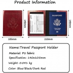 BDAILKA RFID Korumal Kadn Deri Pasaportluk (Krmz)