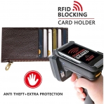 LLi Cufite RFID Korumal Deri Czdan(Kahverengi)
