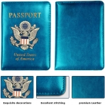 Hermard RFID Korumal Erkek Deri Pasaportluk (Ak Mavi)