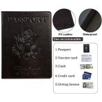 FULLBELL Deri Pasaportluk(2 Adet)(Siyah/Siyah)