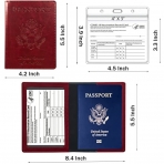 FULLBELL Deri Pasaportluk(2 Adet)(Kahverengi/Yeil)