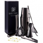 Barfame Siyah Paslanmaz elik Kokteyl Shaker Set