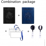 FULLBELL Deri Pasaportluk(2 Adet)(Siyah/Mavi)