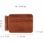 YOAOZA RFID Korumal Erkek Deri Czdan (Ak Kahverengi)