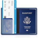 TRIUMPH VISION RFID Korumal Deri Pasaportluk (Mavi)(3 Adet)