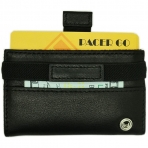 Pacer Go RFID Korumal Erkek Deri Kartlk (Siyah)