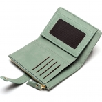 Fanaztee RFID Korumal� Kad�n Deri C�zdan(Ye�il)