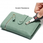 Fanaztee RFID Korumal� Kad�n Deri C�zdan(Ye�il)