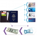 Gmakin RFID Korumal Erkek Deri Pasaportluk (Siyah)