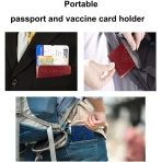 JAMSEA RFID Korumal Kadn Deri Pasaportluk (Mavi)