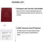 JAMSEA RFID Korumal Kadn Deri Pasaportluk (Krmz)