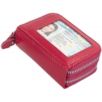 AGBIADD RFID Korumal� Kad�n Deri C�zdan (K�rm�z�)