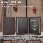compalo RFID Korumal Erkek Deri Pasaportluk (Kahve)