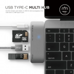 elago Alminyum Multi USB-C Adaptr (Space Grey)