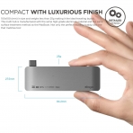 elago Alminyum Multi USB-C Adaptr (Space Grey)