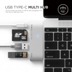elago Alminyum Multi USB-C Adaptr (Silver)