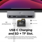 elago Alminyum Pocket USB-C Adaptr (Space Grey)