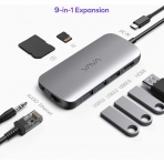 VAVA 9u 1 Arada USB C Hub Adaptr