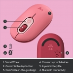 Logitech POP Wireless Mouse (Heartbreaker Rose)