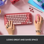 Logitech POP Keys Wireless Mekanik Klavye (Heartbreaker Rose)