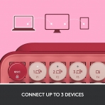 Logitech POP Keys Wireless Mekanik Klavye (Heartbreaker Rose)