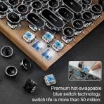 7KEYS Bluetooth 5.0 Retro Daktilo Klavye
