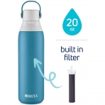 Brita Paslanmaz elik Su Artmal Su iesi (590ml)(Blue Jay)