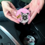 MIXWIT Seramik Bardak Altl(Pembe/Mavi, 4 Adet)