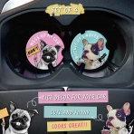 MIXWIT Seramik Bardak Altl(Pembe/Mavi, 4 Adet)