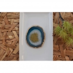 Natures Decorations Akik Bardak Altl (Deniz Mavisi, 4 Adet)