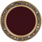 Elanze Designs Dekoratif Bardak Altl (Bordo, 4 Adet)