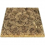 XL Coasters Mantar Bardak Altl(Siyah Desenli, 2 Adet)