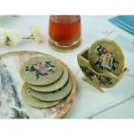 Crocon Mermer Bardak Altl(Yeil, 6 Adet)