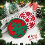 JEWEKY Dekoratif Bardak Altl��� (K�rm�z�, 2 Adet)