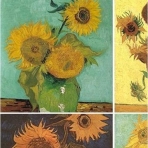 CoasterStone Seramik Bardak Altl (Sunflowers, 4 Adet)