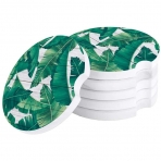 Litter Star Ara i Seramik Bardak Altl (Tropical, 2 Adet)