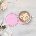 MEA Silikon Bardak Altl��� (Pembe, 2 Adet)