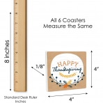 Big Dot of Happiness Dekoratif Bardak Altl(Kahve, 6 Adet)