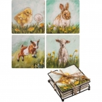 Primitives by Kathy Seramik Bardak Altl (Farm, 4 Adet)