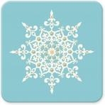 Faux Designs Bardak Altl (Kar Tanesi, 10 Adet)