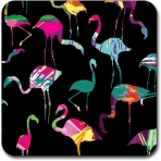 Qien BaiSei Dekoratif Bardak Altl (Flamingo, 4 Adet)