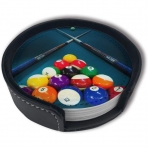 FUNCOOLCY Deri Bardak Altl (Bilardo/2, 6 Adet)