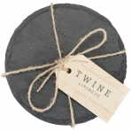 Twine Mermer Bardak Altl (Siyah, 4 Adet)